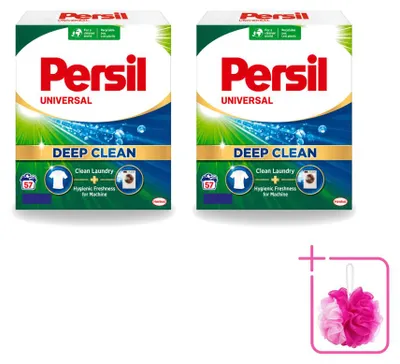 Produktbild von 2 x Persil Universal Waschpulver für weiße Wäsche - Sparpackung - 2 Stücke