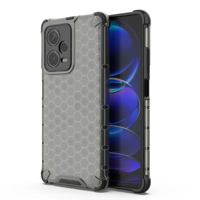 Produktbild von Honeycomb Fall für Xiaomi Redmi Note 12 Pro + gepanzerte Hybrid Fall schwarz