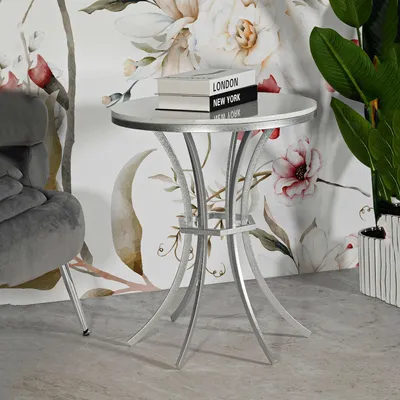 Produktbild von Faka - Couchtisch, 56x56x68h cm, Weiß Marmor, Marmoroptik Regal