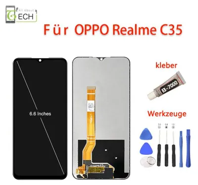 Produktbild von Für Oppo Realme C35 RMX3511 LCD Display Bildschirm Touch Screen mit Werkzeuge