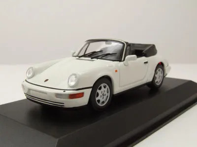 Produktbild von Porsche 911 (964) Carrera 4 Cabrio 1990 weiß Modellauto 1:43 Maxichamps