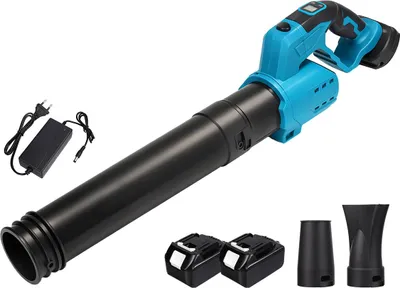Produktbild von Drillpro Akku Luftgebläse bürstenlos 30000U/min mit 2 Batterien kabellos leichtes Hochgeschwindigkeitsgebläse für Werkstatt Haushalt Reinigung