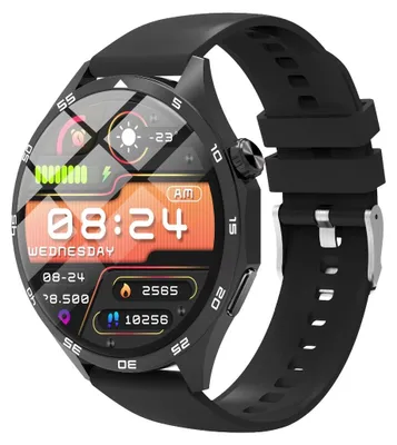 Image de INF Montre Connectée Multifonction avec Bluetooth, Moniteur Fréquence Cardiaque Le noir