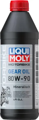 Produktbild von Liqui Moly Motorbike Gear Oil 80W-90 1 L - Hochwertiges Getriebeöl für Motorräder