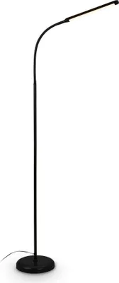 Produktbild von LED Stehlampe mit Touch, dimmbar, schwenkbar, Speicherfunktion, Leselampe, Wohnzimmerlampe, Schlafzimmer Deko, Standleuchte, Stehleuchte, 21 x 170 cm, Schwarz