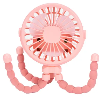 Obrázek produktu pro Ventilátor do kočárku, napájený bateriemi, flexibilní stojan, připínací, bezhlučný, pro dětské autosedačky, přenosný, kompaktní, chlazení pro cestování venku