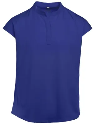 Produktbild von Blusen-Kasack, royalblau, 2XL : 2XL : royal blue : 72% Polyester 23% Viskose 5% Elasthan