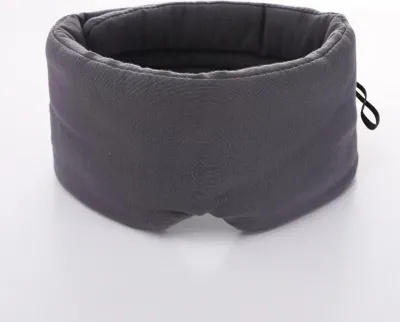 Image de INF Masque de sommeil respirant gris foncé - Protection oculaire ajustable