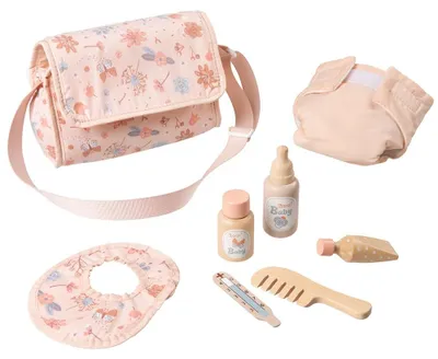 Produktbild von howa Puppenwickeltasche miniflowers inkl. 7 TLG. Puppen Zubehör 2960