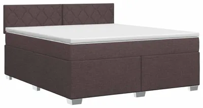 Obrázok produktu pre Skriňová posteľ s matracom tmavohnedá 160 x 200 cm látka