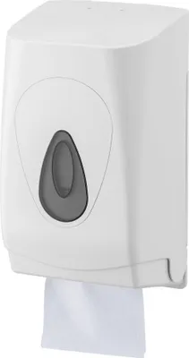 Produktbild von PlastiQline Toilettenpapierspender Einzelblatt - Kunststoff - Farbfenster gelb