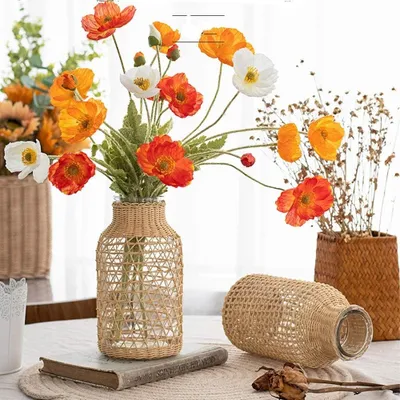 Image de Omgoods - Vases en verre décoratifs pour pampa