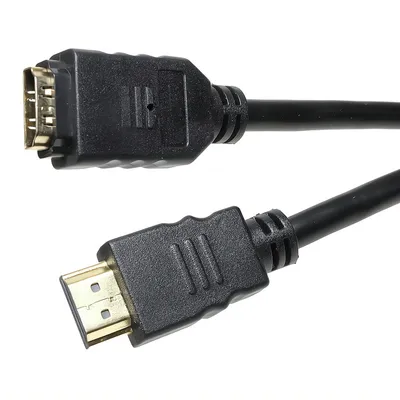 Image de S/CONN maximum connectivity Rallonge HDMI-HDMI mâle (A) vers HDMI femelle (A), contacts dorés, ULTRA HD, 3D, HEAC, 2,0m (77479-2.0)