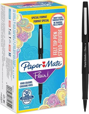 Image de PAPER:MATE 2077174 Paper:Mate Stylo fibre Flair Original, noir