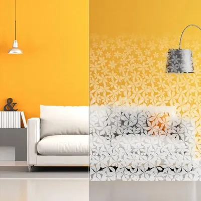 Produktbild von DIMEXACT - DIMEXACT Selbstklebende Dekorfolie mit Motiven für Fenster, Weiße Blumen, Breite 1,52 m, Rolle -152 cm x 10 m - en Rouleau