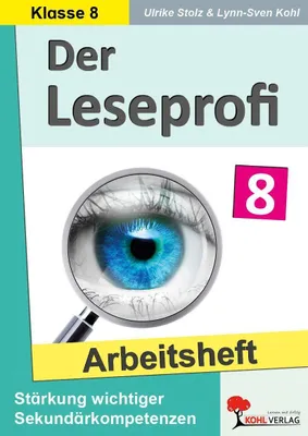 Produktbild von Der Leseprofi / Arbeitsheft - Fit durch Lesetraining / Klasse 8