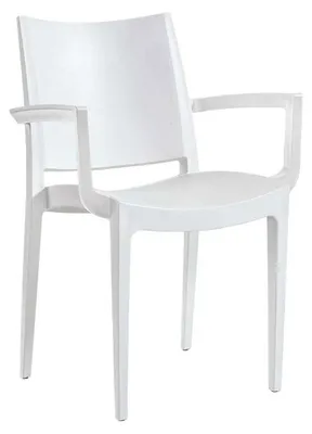 Image de Fauteuil de terrasse en POLYPROPYLENE Blanc pour Exterieur