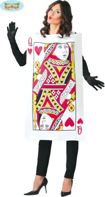 Produktbild von Karneval Märchenkönigin Kostümkarte Verkleidung Spielkarten Königin World Book Day Ideal Für Erwachsene Kostümfest Originell Fantasievoll, Größe: 42 - 44 (L) Farbe: Mehrfarbig