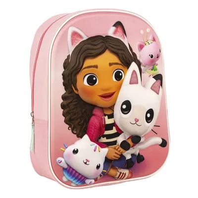 Produktbild von Schulrucksack 3D Gabby's Dollhouse Rosa 25 x 31 x 10 cm