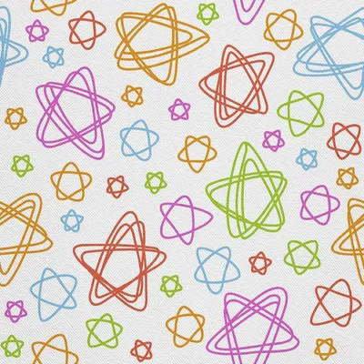 Produktbild von OUTDOOR DEKOSTOFFE OXFORD - Motiv bunte Sterngekritzel