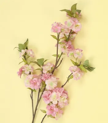 Produktbild von Kunstblume "Kirschblütenzweig" 98 cm groß, Dekozweig in rosa, Kunstpflanze wie echt, Dekoblume