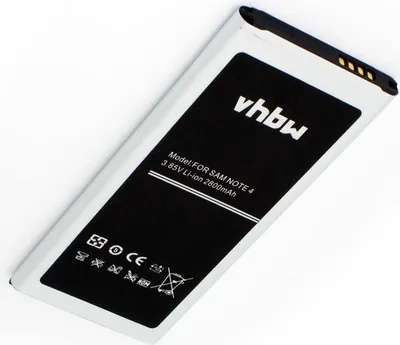 Produktbild von vhbw Akku kompatibel mit Samsung Galaxy Note 4, SM-N910FQ, SM-N910FD, SM-N910C, SM-N910A, SM-N910G Handy Smartphone Telefon (2800 mAh, 3,85 V, Li-Ion)