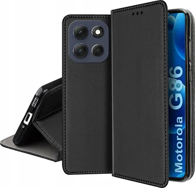 Obrázok produktu pre KOŽENÉ PUZDRO pre MOTOROLA MOTO G86 | G86 Power MAGNETIC BOOK + 9H SKLO
