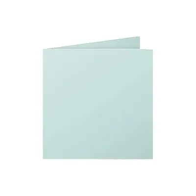 Image de Clairefontaine, carte de vœux double, motif "Pollen", format 135x135 mm, couleur vert jade, boîte de 25 pièces