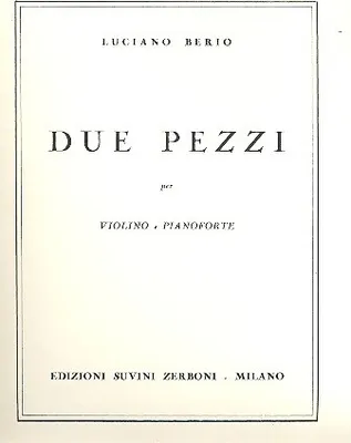 Produktbild von 2 pezzi per violino e pianoforte