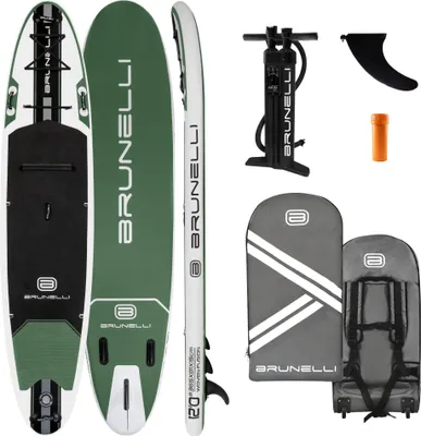 Image de BRUNELLI 12.0 Woven X Fusion Double Layer iSUP Board Stand Up Paddle 365cm grün
