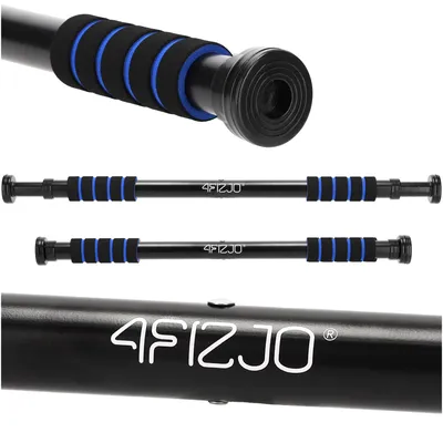 Produktbild von 4FIZJO Türreck 61,5-100 cm, Klimmzugstange, verstellbar, Stahl, schwarz-blau