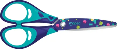 Produktbild von Maped Bastelschere PIXEL PARTY rund 130 mm Klingen aus rostfreiem Stahl