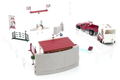 Produktbild von SCHLEICH 72105 Großes Reitturnier mit Pick-Up und Pferdeanhänger Horse Club