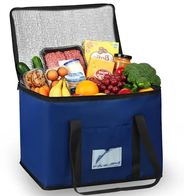 Produktbild von Kühltasche 40L Groß Einkaufstasche Isoliertasche Faltbar Picknicktasche Oxford-Gewebe 43x30x31cm