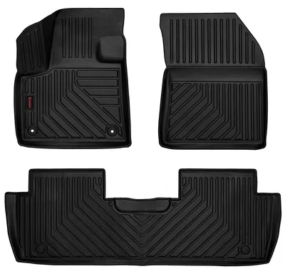Produktbild von 3D Gummi Fussmatten Auto - Automatten Set - Allwetter Fußmatte Gummi - Antirutsch & Wasserfest Autoteppiche - passend für Peugeot 5008 (2017-2024)