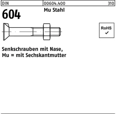 Produktbild von Reyher  Senkschrauben DIN 604 Mu St. M 6 x 25 (500 Stück)