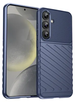 Image de Thunder Case pour Samsung Galaxy S25+ Étui blindé en silicone - Bleu