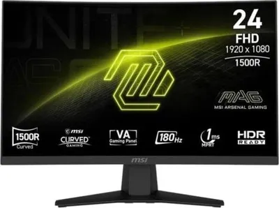 Obrázek produktu pro MSI MAG 244C, 59,9 cm (23.6"), 1920 x 1080 px, Full HD, LCD, Černá
