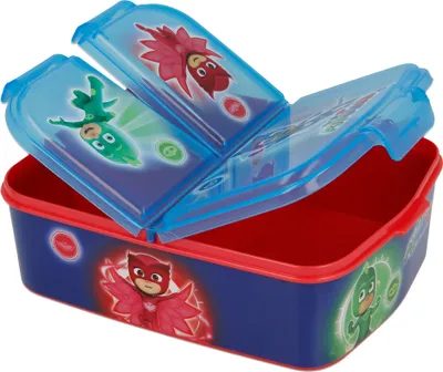 Produktbild von PJ Masks Kinder Brotdose – Lunchbox mit 3 Fächern & tollem Design