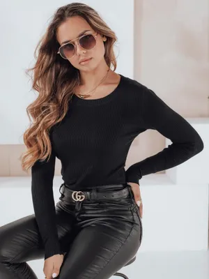 Produktbild von Dstreet Klassischer Pullover für Frauen Nolvie schwarz S/M