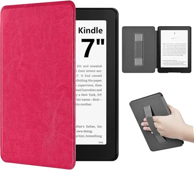 Obrázok produktu pre Puzdro na čítačku e-kníh 7 palcov, Imitácia kože, ružová, ľahká, na cesty