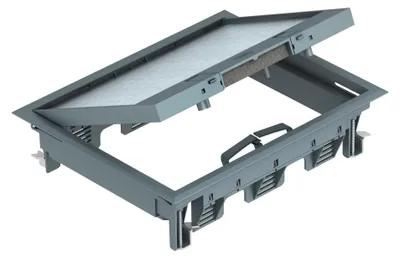 Zdjęcie produktu dla Obo Bettermann GES6-2U10T 7011, Szary, Poliamidowy, 221 mm, 65 mm, 274 mm