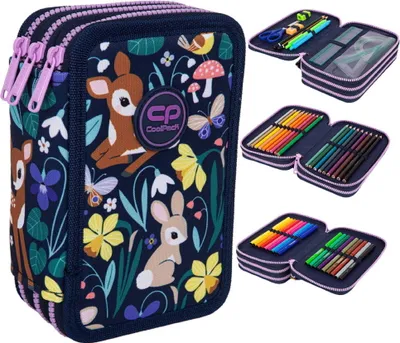 Zdjęcie produktu dla Piórnik 3-Komorowy Z Wyposażeniem Coolpack Jumper 3 Oh My Deer