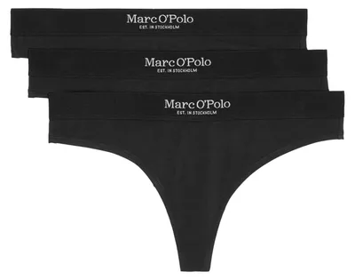 Zdjęcie produktu dla 3-pak stringów damskich MARC O'POLO z bawełny organicznej