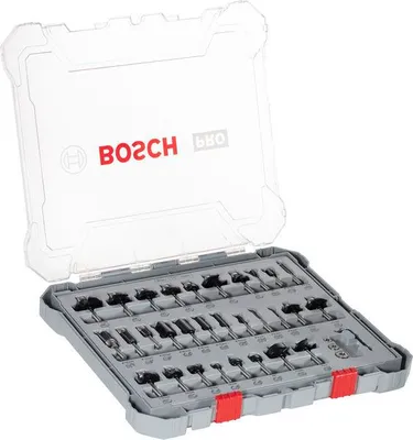 Produktbild von PRO Nutfräser- Set, gemischt, Schaft 6 mm, 30-tlg