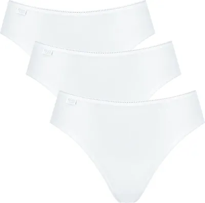 Produktbild von Sloggi Damen Unterhose 24/7 Microfibre Tai , Recycelte Mikrofaser, 3-Pack, 48, Weiß