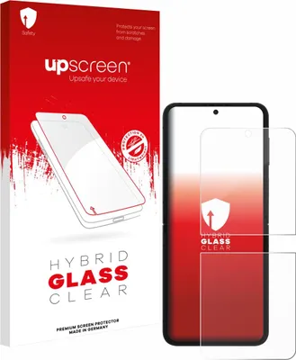 Produktbild von upscreen Schutzglas für Samsung Galaxy Z Flip 7 FE Schutzfolie Panzer Folie Glas Display Schutz klar