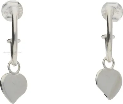 Produktbild von JuwelmaLux Herz Halbcreolen 925 Silber JL16-06-0363