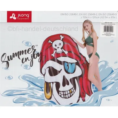 Produktbild von Schwimminsel Luftmatratze Pirat 159 x 120 cm Vinyl Wasserliege Pool Liege