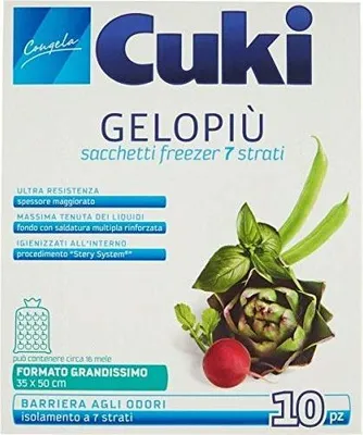 Produktbild von CUKI Beutel mit Eiswürfeln, groß, 35 x 50 cm, 10 Stück